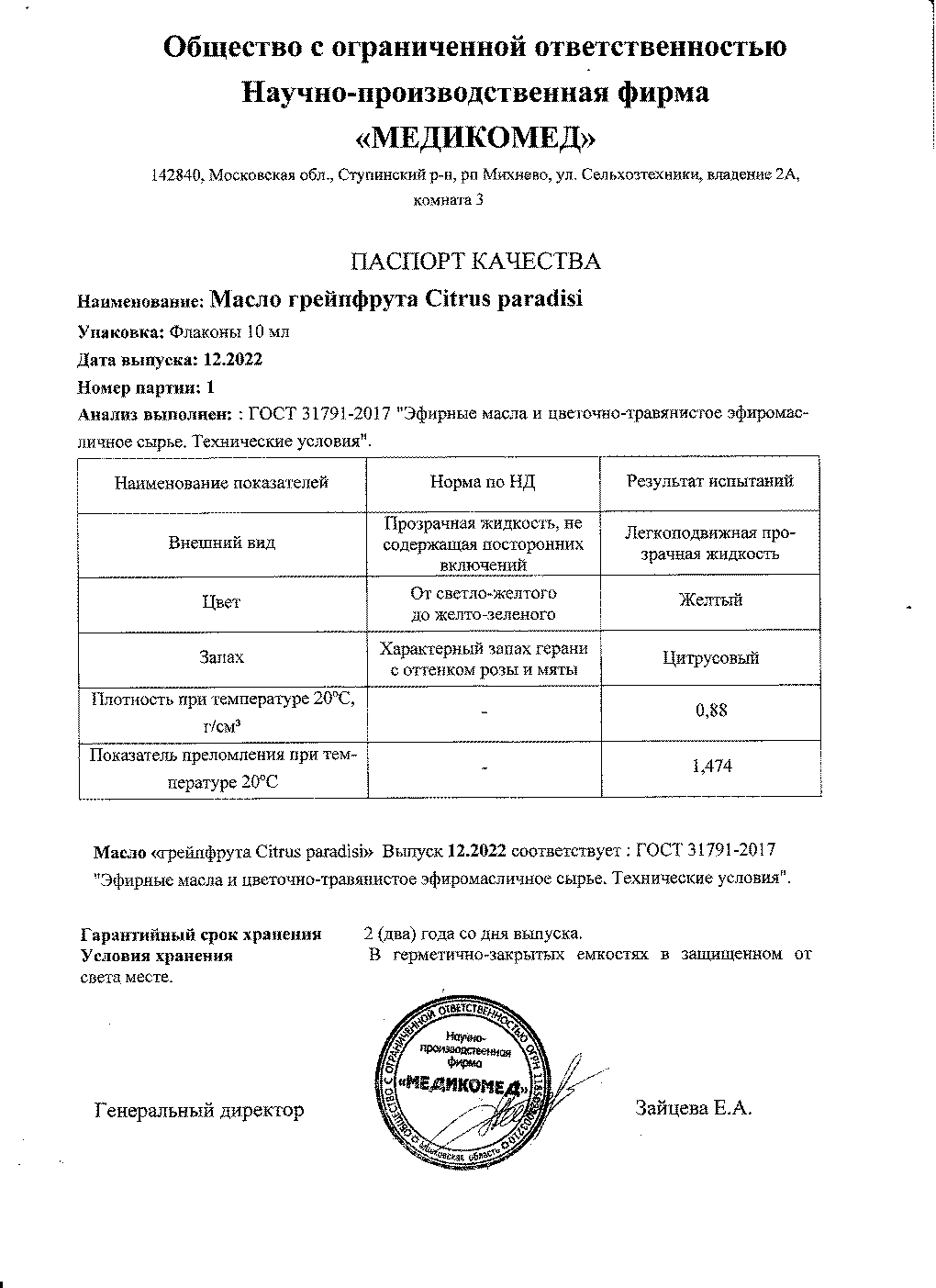 Паспорт №122022